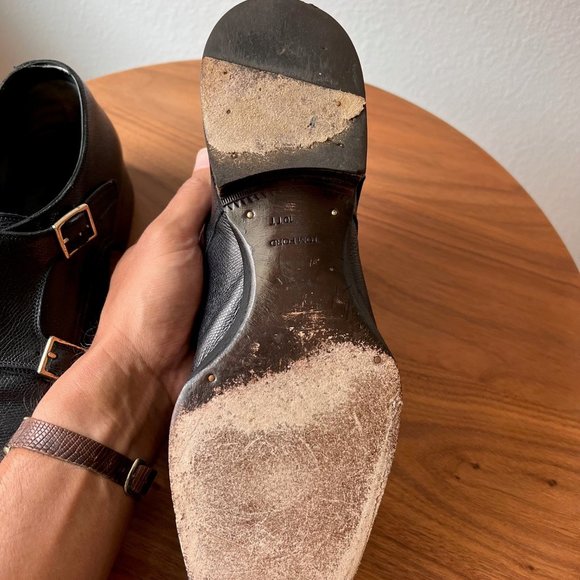 Tom Ford Double Monk Strap Shoes 10 TT (wide) Gianni Model - Picture 14 of 16